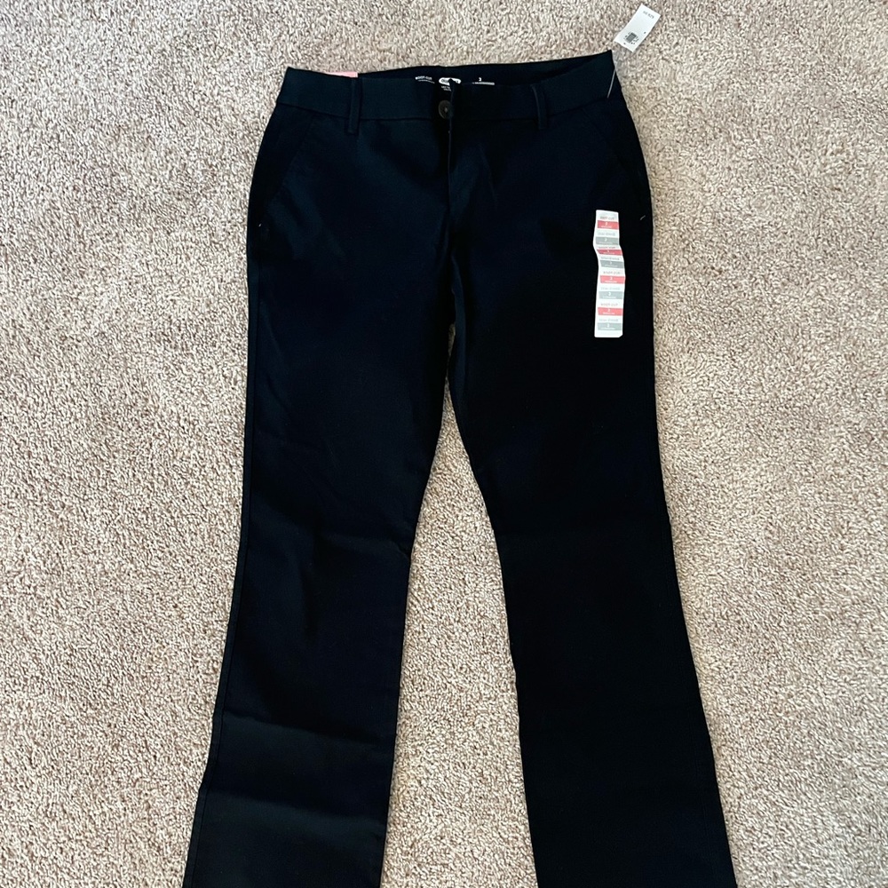 NWT Old navy boot cut black khakis size 2